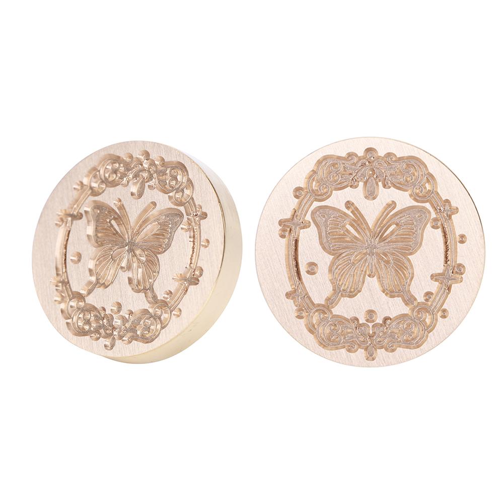 25 мм круглая ретро печать сургучная печать голова павлина бабочка запечатывающие штампы для свадебных приглашений украшения визитная карточка