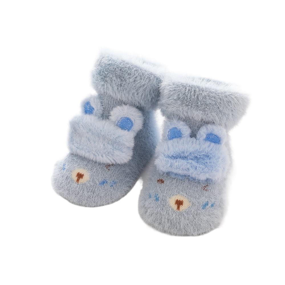 Plush Toddler Shoes Warm Newborn Floor Socks Cute Baby Socks Shoes Winter