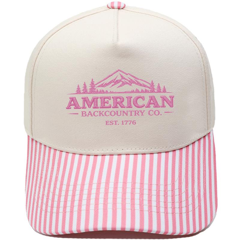 AMERICAN BACKCOUNTRY CO. Truck driver hat embroidery color matching baseball cap men and women casual