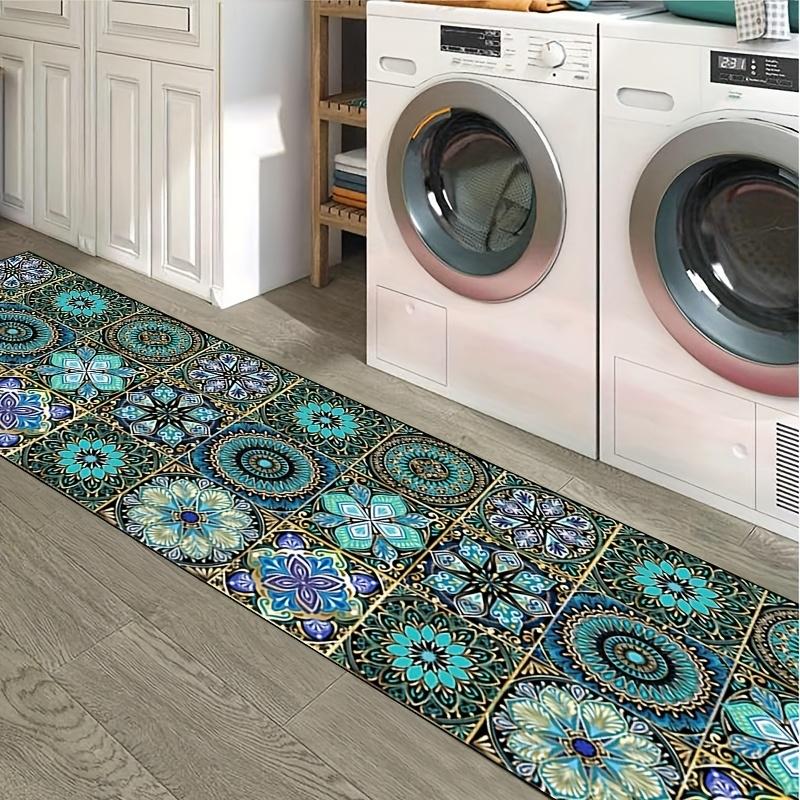 Mandala Pattern Runner Rug Machine Washable Non-Slip Entrance Corridor Mat Living Room Bedroom Floor Decor Kitchen Rug Floor Mat