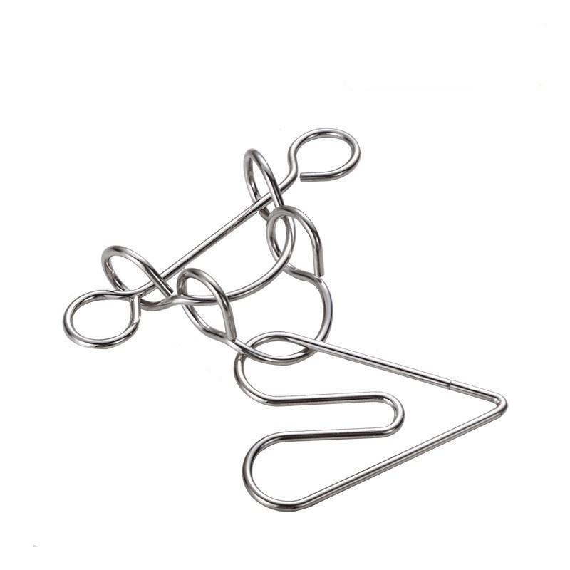 Игрушки-головоломки с девятью кольцами и высокой сложностью развязывания колец, петлеобразная игрушка для развития интеллекта, чтобы развязать кольца