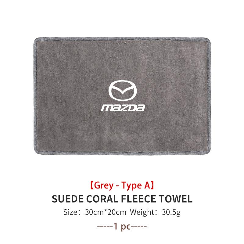 Car Washing Towel Cleaning Wiping Cloth Deer Skin Coral Velvet For Mazda 2 3 5 6 Axela Atenza Speed 6 CX3 CX4 CX5 CX7 CX8 CX9 MS f2