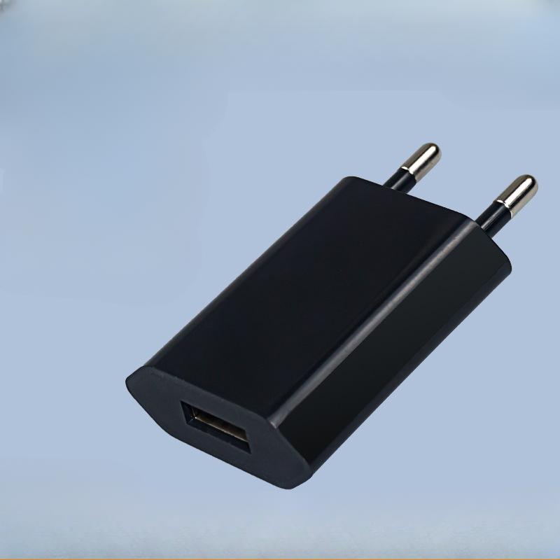 Зарядное устройство для мобильного телефона 5В1А Однопортовое USB Европейская зарядная головка Сертифицировано CE Американский сетевой адаптер для Android