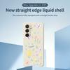For Samsung Galaxy A36 5G Case Small Flowers Pattern Printing Straight Edge TPU Phone Back Cover