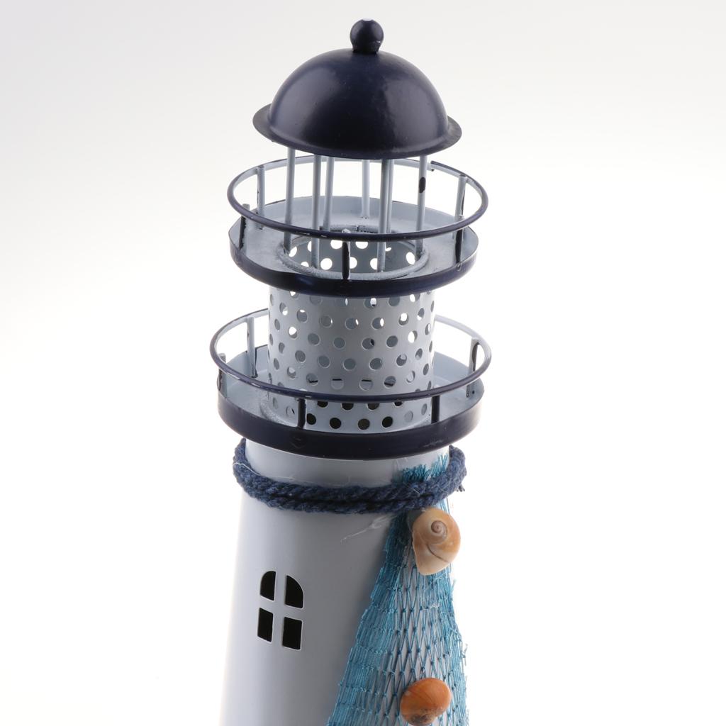 Mediterranean LED Light Lantern Light House Table Decoration