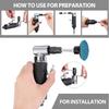 Angle Air Die Grinder 1/4" Pneumatic Cut Off Polisher Cleaning Cutting + Wrench
