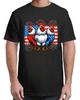 July Chickens Lover USA Flag Patriotic Chicken T-Shirt Funny Adult S-4XL Unisex T-Shirt