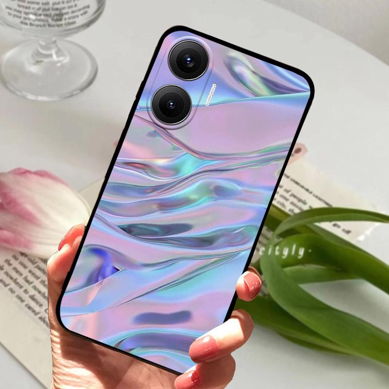 Чехол для POCO F7 Модный Силиконовый ТПУ Задняя Крышка Для Xiaomi Poco F7 F 7 5G Чехол для Телефона Мягкая Защитная Оболочка Capa Coque Fundas