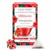 Чай травяной настой Chai Vedic Hibiscus Ashwagandha Rebloom, 20 пакетиков, 40 г, со вкусом корицы, имбиря и яблока