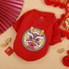 Cartoon Dragon Cats Coat Chinese Style Puppy Sweatshirt Creative Dogs Winter Warm Hoodies  New Year