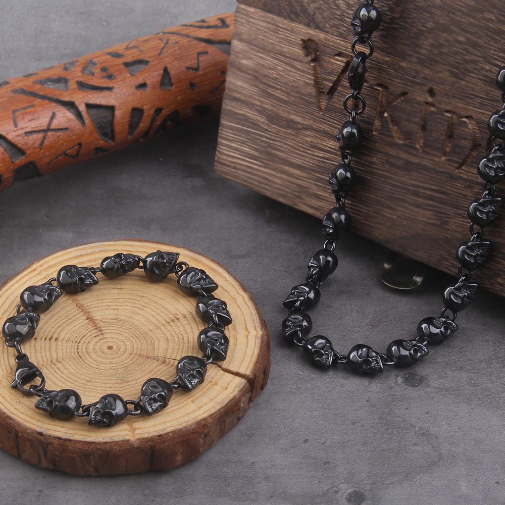 Викинг литой кубинская цепь мужской тонкий браслет и ожерелье из нержавеющей стали полированная цепь с четырехгранной огранкой подарок парню