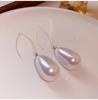 Изысканные французские минималистичные серьги-капли с жемчугом 2023 года - Элегантный нишевый дизайн для женщин