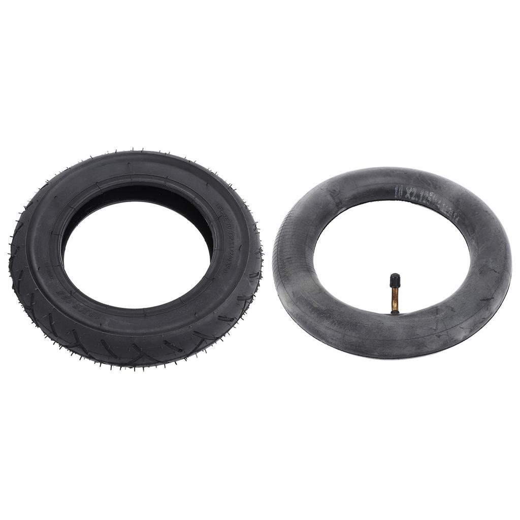 10x2.125 Wheelchair Tire and Inner Tube Rubber Heavy Duty Valve Tire Inner Tube Replacement for Powe