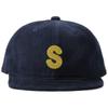 Базовая короткая кепка Enchi Corduroy Corduroy Umpire Cap Short Brim Hat Antibacterial Deodorant NAVY Men's Women's