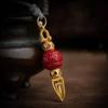 Ваджра в тибетском стиле, красная подвеска с головой, нисходящая магический пестик, шестисимвольная мантра, тибетское ожерелье, аксессуары, маленький кулон
