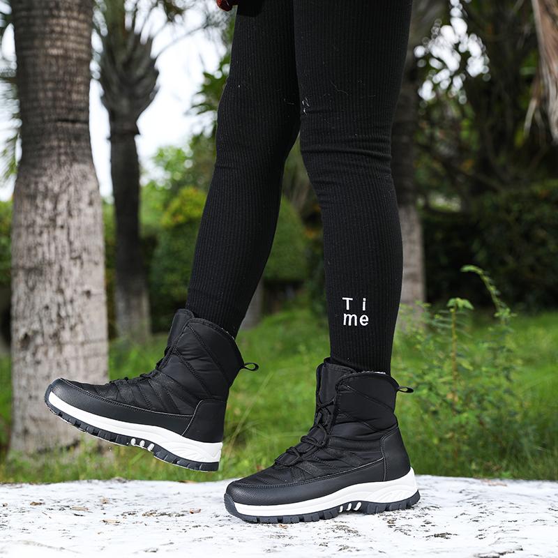 MCTIN Зимние непромокаемые ботинки, женские зимние сапоги, плюшевые теплые ботильоны для пар