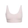 SmartForm Solid Adjustable Strap Mid-Impact Sports Bra With Logo Print Women Sports Bra Pink 1373826-675