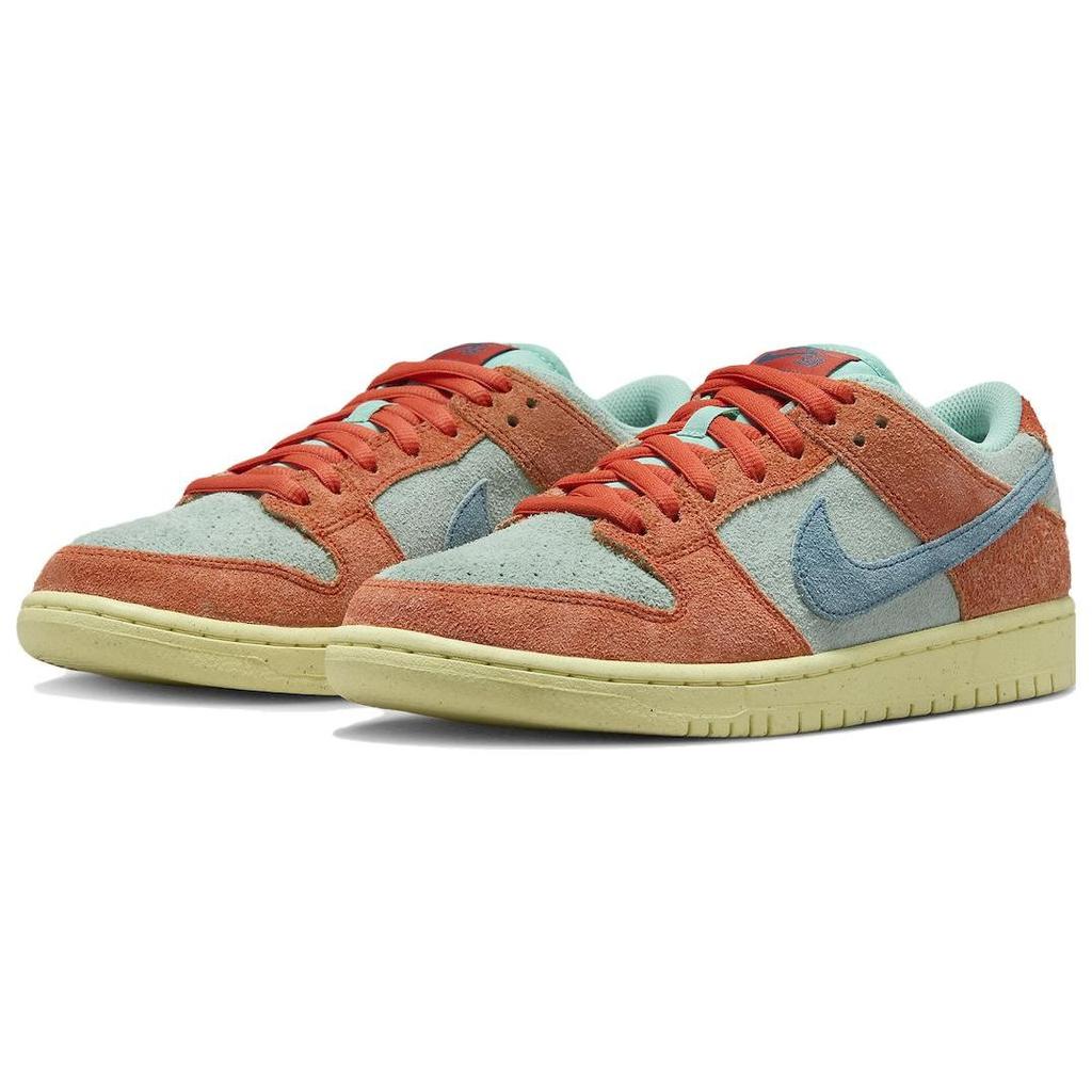 Nike Кроссовки унисекс Dunk Low SB Orange Emerald Rise Noise-Aqua Lemon-Chiffon DV5429-800