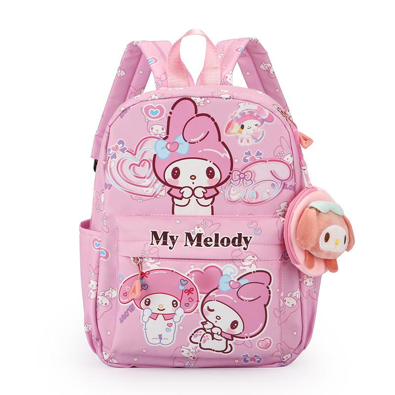Miniso Kuromi Melodi Themed Unisex Bag/durable Nylon Material/character Design withAdjustableShoulderStraps/large Capacity/lightweight and Comfortable