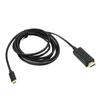Type C To HDTV 4K Adapter USB C Male To HDTV Female Converter Cable 4K@30Hz Video Sound Sync for Laptop Tablets TV