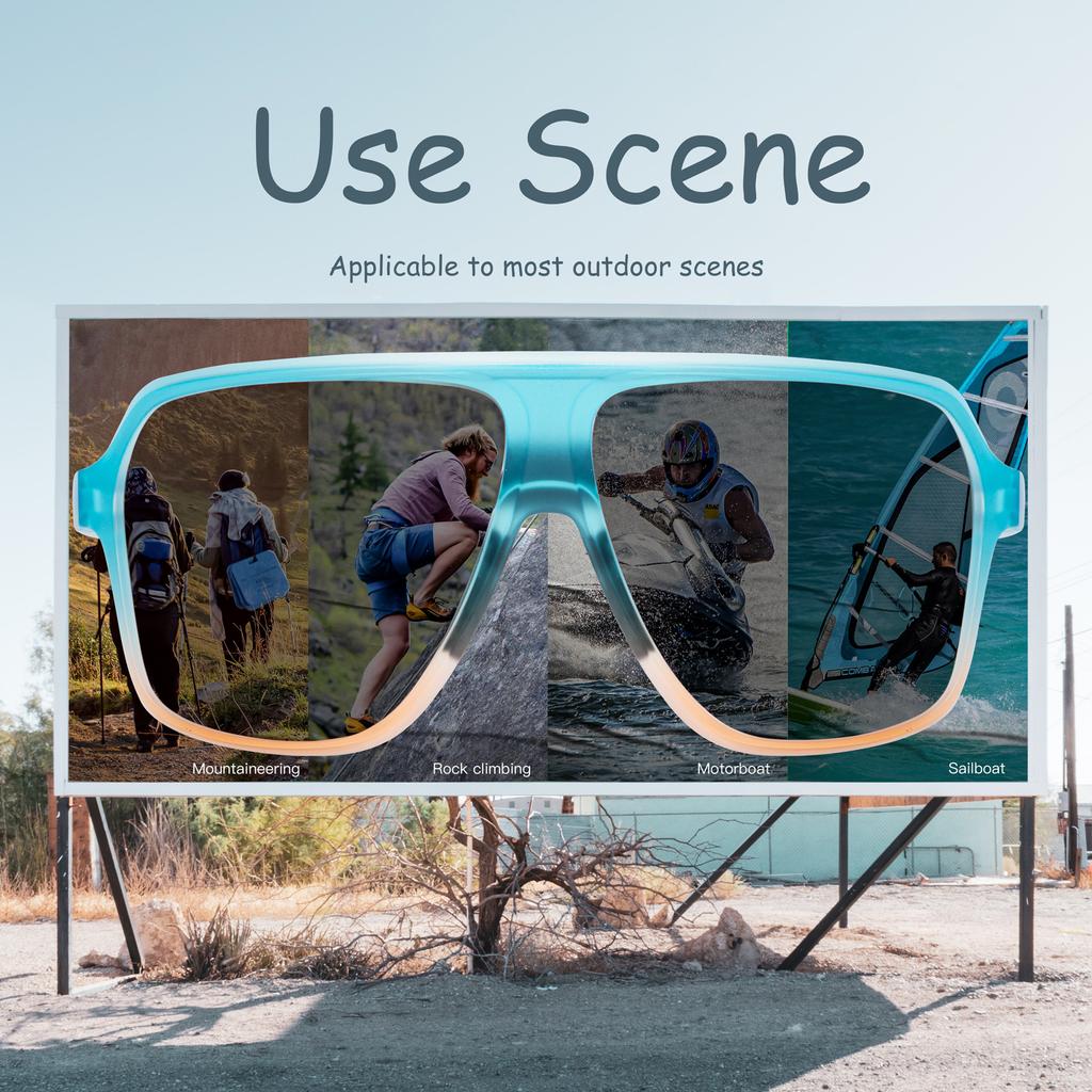SCVCN HD Anti-Glare Polarized Outdoor Sports Sunglasses Stylish Fishing Glasses UV400 Outdoor Sports Cycling Baseball Glasses 7