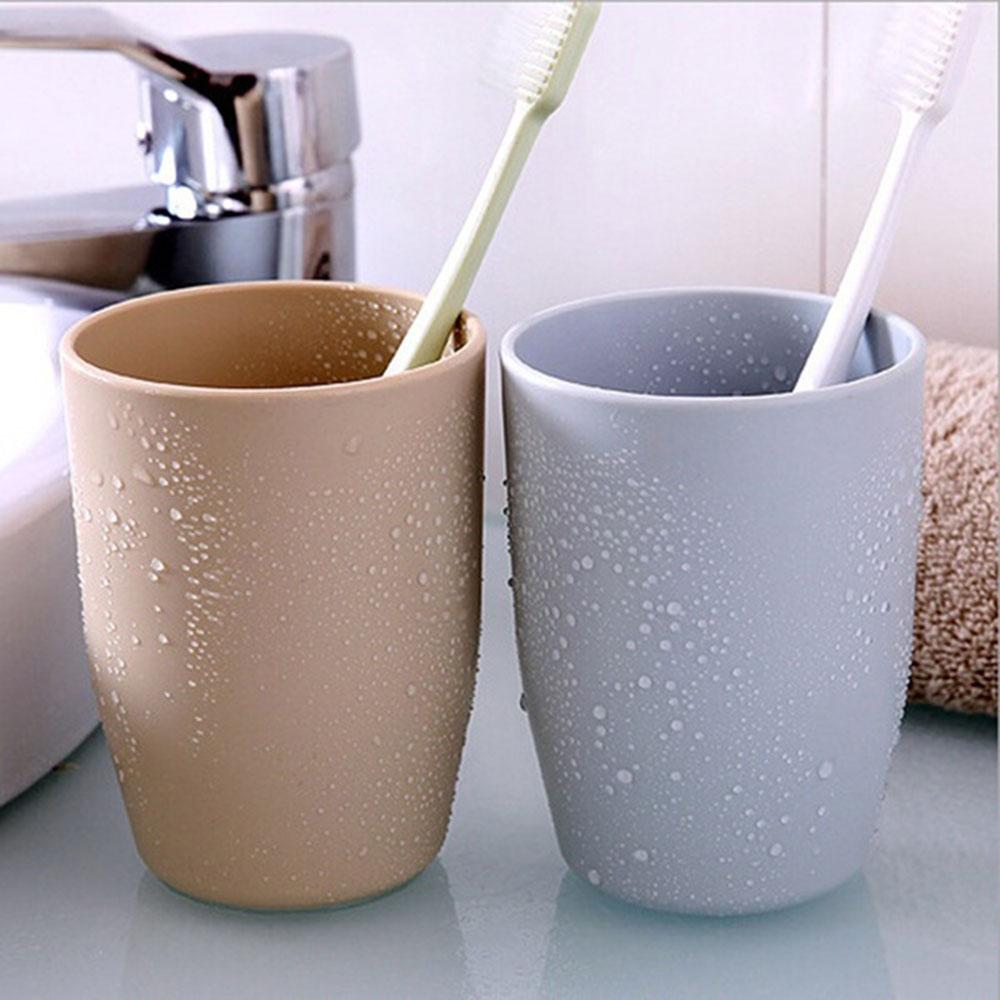Portable Thick Circular Bathroom Toothpaste Cup Tumbler Tooth Mug Toothbrush Holder