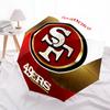 Складной зонт с принтом LOGO San Francisco 49ers, для улицы, отдыха и путешествий, прочная ткань зонта, подарок на день рождения и праздник
