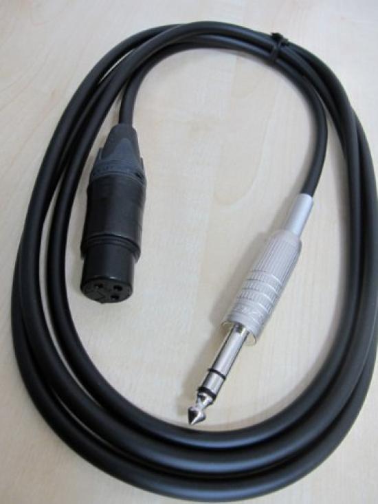 CANARE XLR гнездо к TRS 2 м [микрофонный/линейный кабель TRS] SPC02-B1 (XX)