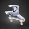 Bathroom Dual Washbasin, Countertop Basin Faucet, Zinc Alloy Double Hole Single Handle Basin Faucet