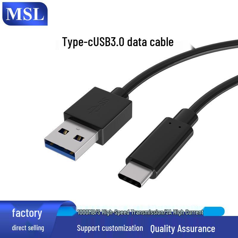 MSL Универсальный Быстрозарядный и Дата-Кабель USB 3.0 Type-C для Компьютера, Телефона, Планшета