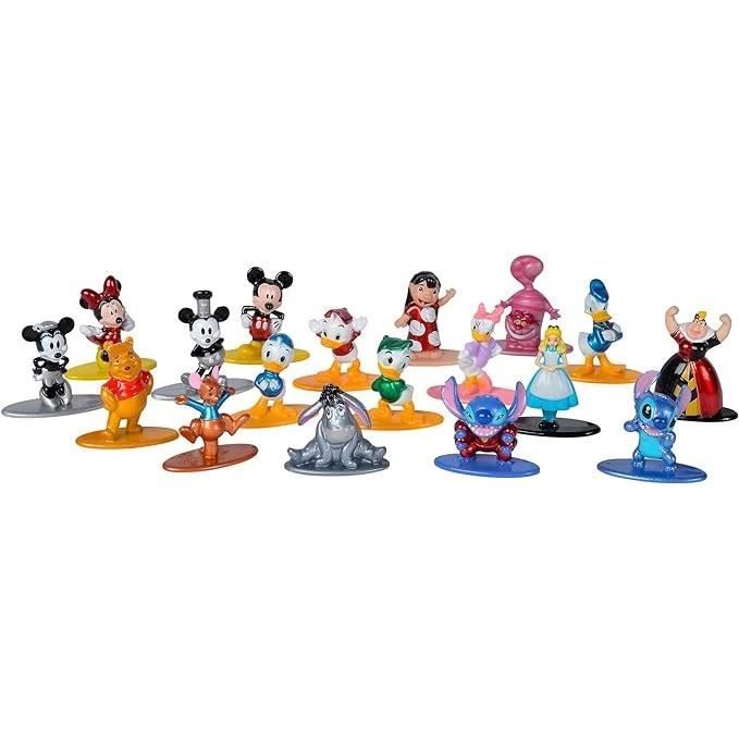 Figurine Disney 4 cm en métal, 18 pieces, JADA