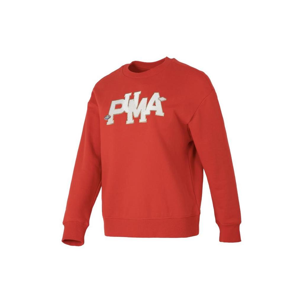 Puma Cny Год Дракона Серия Новогодняя Буква Вышитая Бег Фитнес Тренировки Толстовка Женские толстовки 625839-11