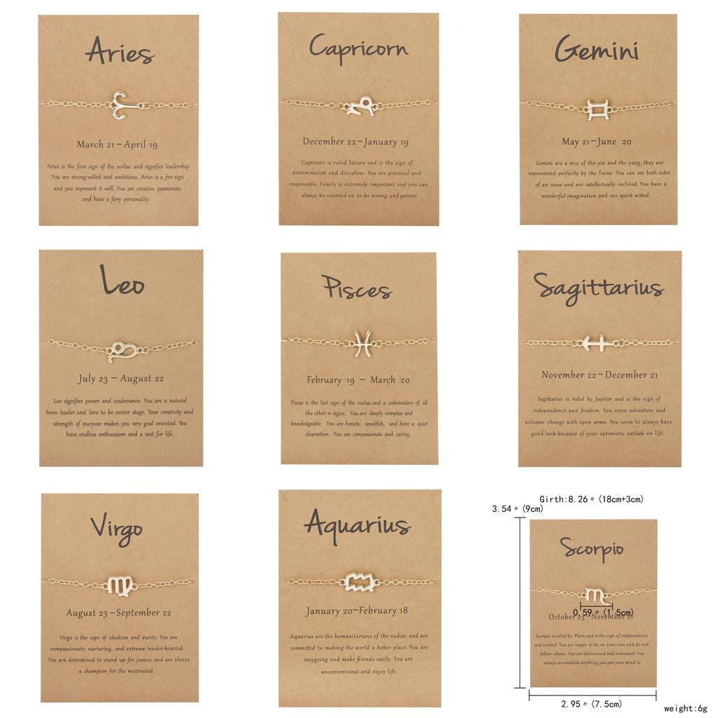 Браслет-цепочка с подвеской-созвездием из сплава для подарков на путешествия и юбилеи