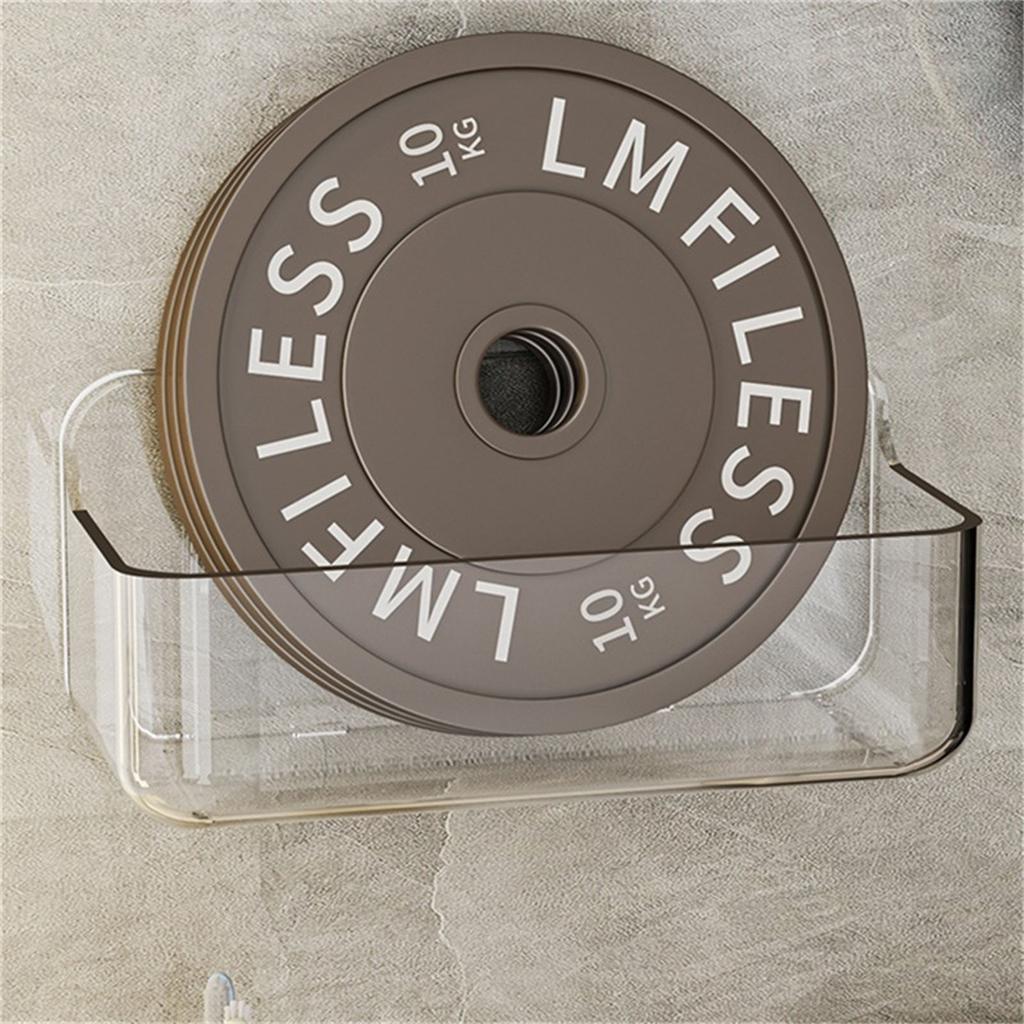 Прозрачные пластиковые настенные органайзеры Прочная настенная полка для хранения в ванной Подвесная дренажная организацияционная стойка