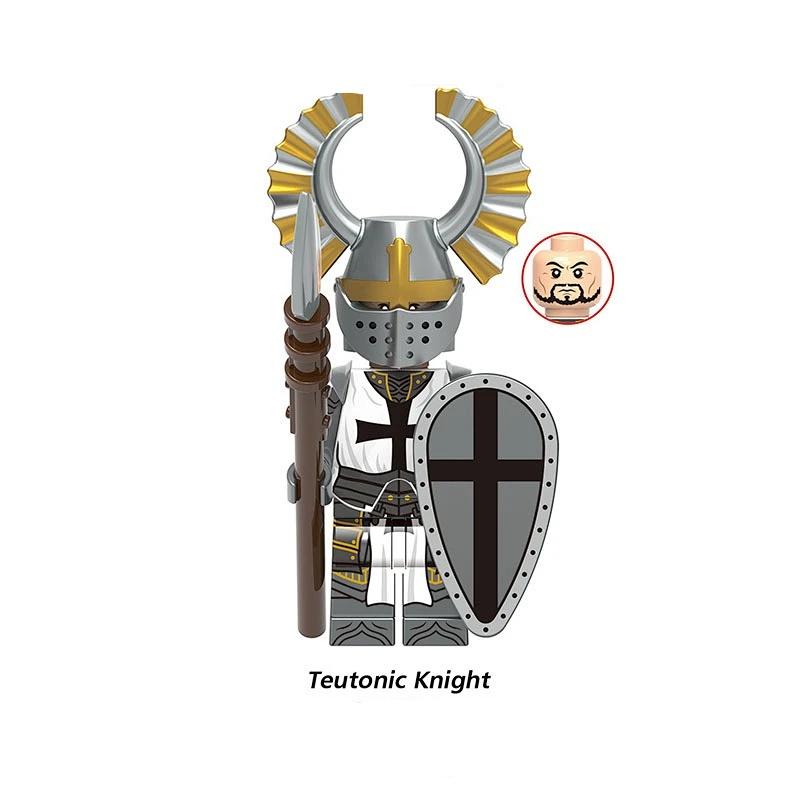 Средневековый рыцарь-защитник Золотой рыцарь Сборные игрушки