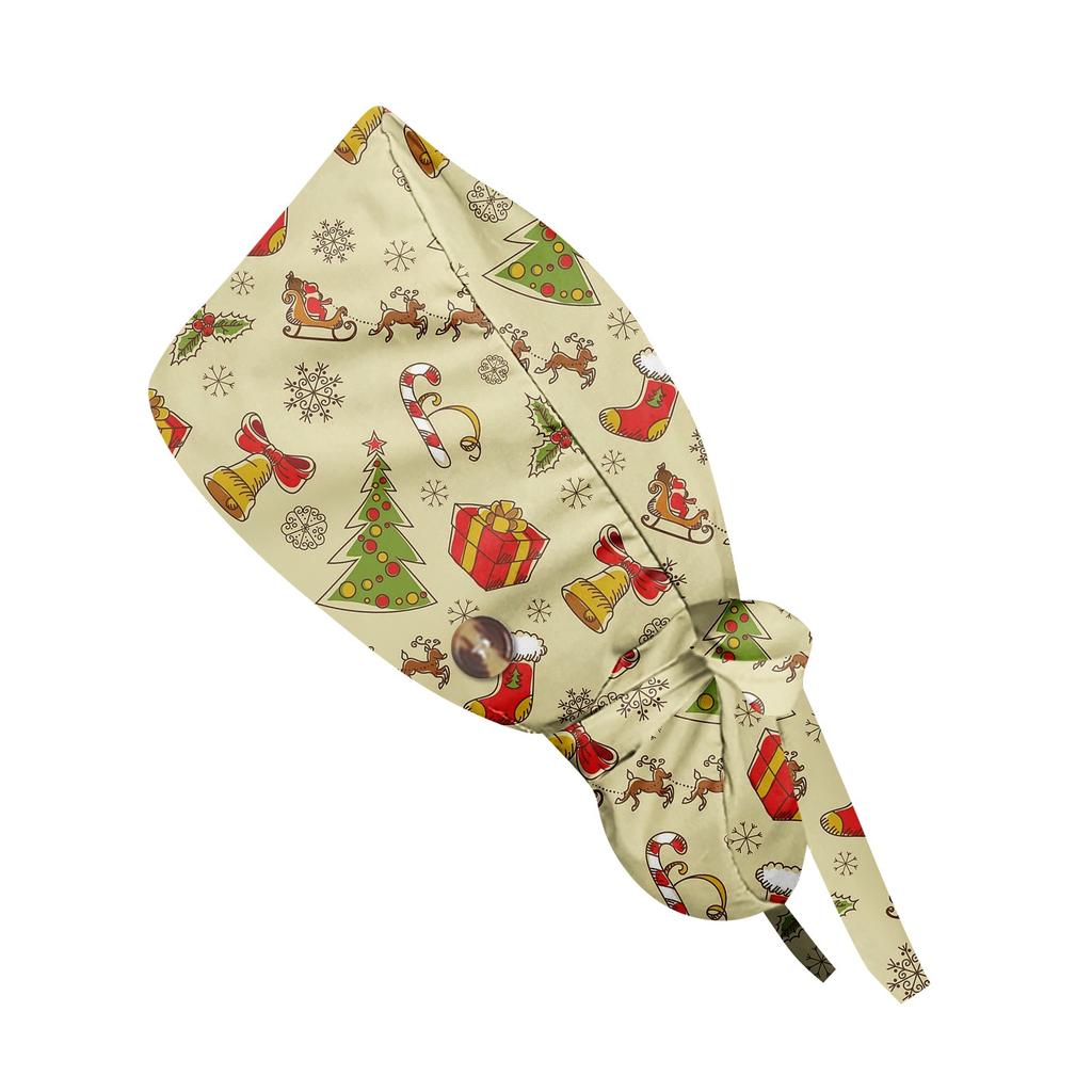 Модная рождественская рабочая кепка с принтом, повседневная женская кепка с хвостиком, кепка с повязкой, кепка Baotou