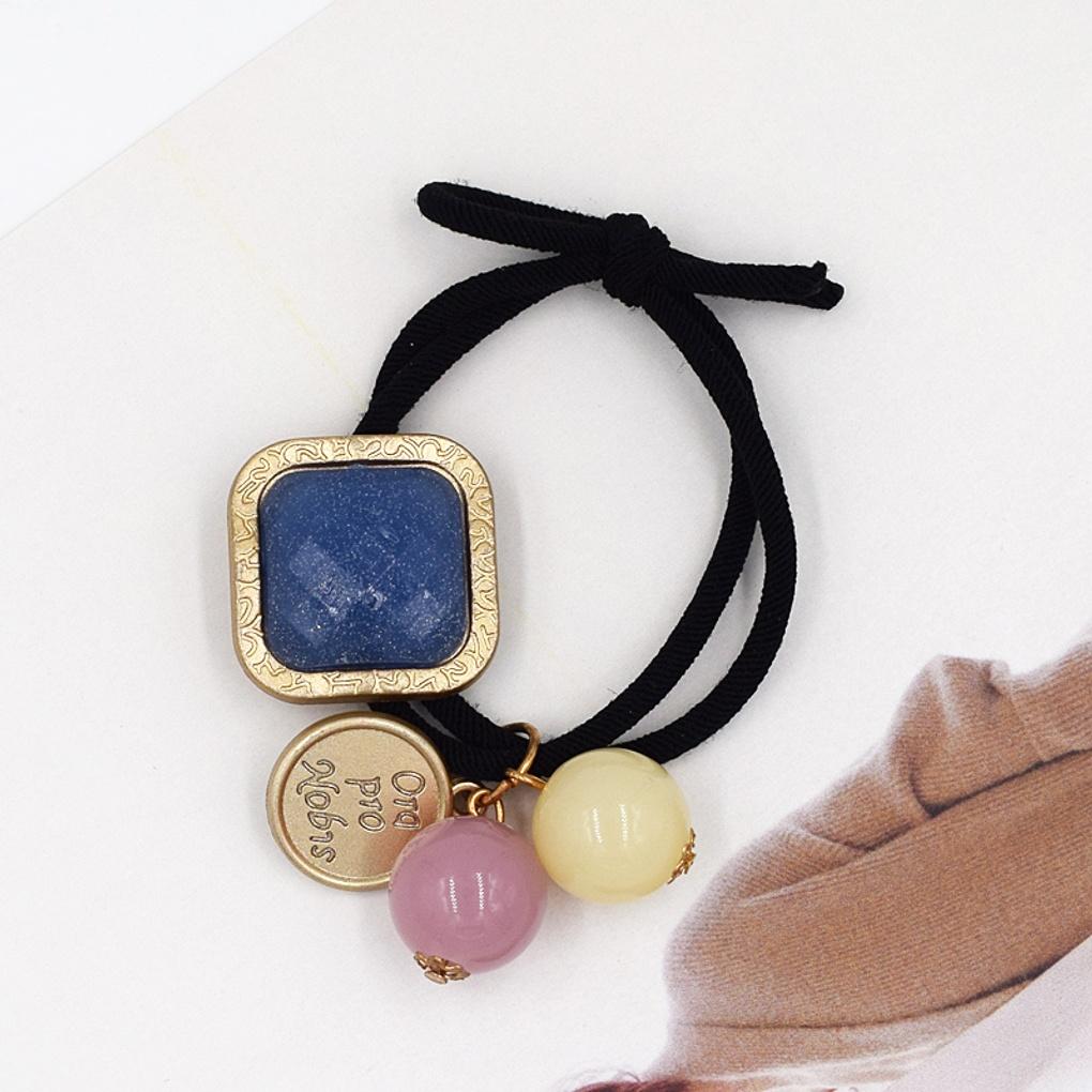 Шикарный набор из 3 резинок для волос с подвесками-монетками