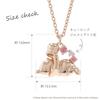 Disney Winnie the Pooh Silver Necklace Pendant with Pink Gold Plating and Honey Cubic Zirconia (VPCDSW0053)