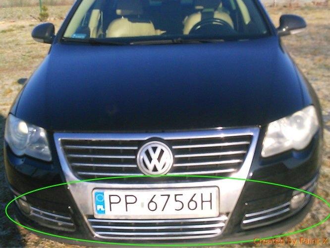 VW PASSAT B6 - CHROME GRILL grille strips 3M Tuning