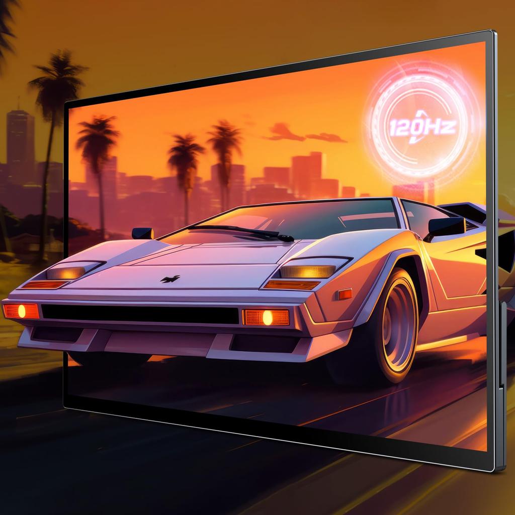 Мобильный монитор Newsoul дюймовый сенсорный экран 120 Гц мобильный дисплей 1920x1080FHD монитор для ПК портативный 75 мм стандартный VESA отверстие портативный монитор отдельно стоящий