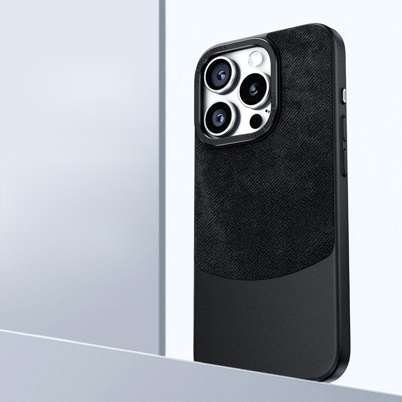 Фланелевой кожаный противоударный чехол для телефона для Huawei Mate 60 50 Pro 40 iPhone 15 14 13 Pro Max 12, чехол для ПК, гибридный металлический каркас