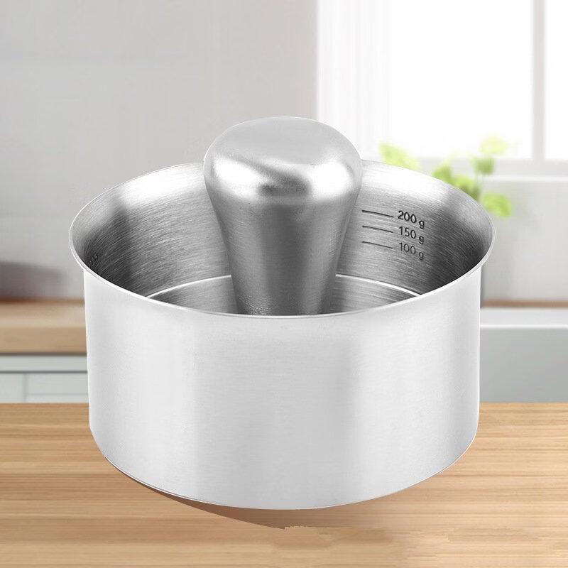 Круглый пресс для гамбургеров из нержавеющей стали