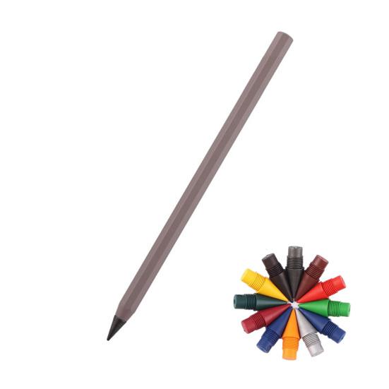 Металлический пишущий карандаш с многоразовым металлическим наконечником. Не требует чернил или заточки. Ручка для письма с плавным трением для архитекторов, художников. Карандаш с удобным захватом.