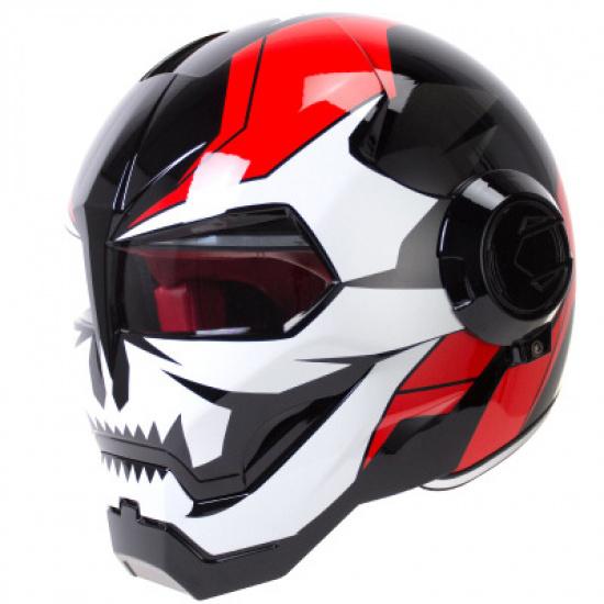Personalized motorcycle helmet, stylish safety helmet, men's personalized retro motorcycle helmet, full-face helmet, open-face helmet