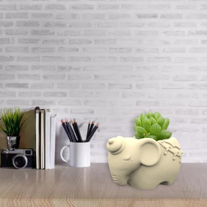 Суккуленты Цветочный Горшок Смола Силиконовая Форма Подходит для Diy Сад Бетонный Цветочный Горшок Держатель Ручки Ремесла Домашний Декор