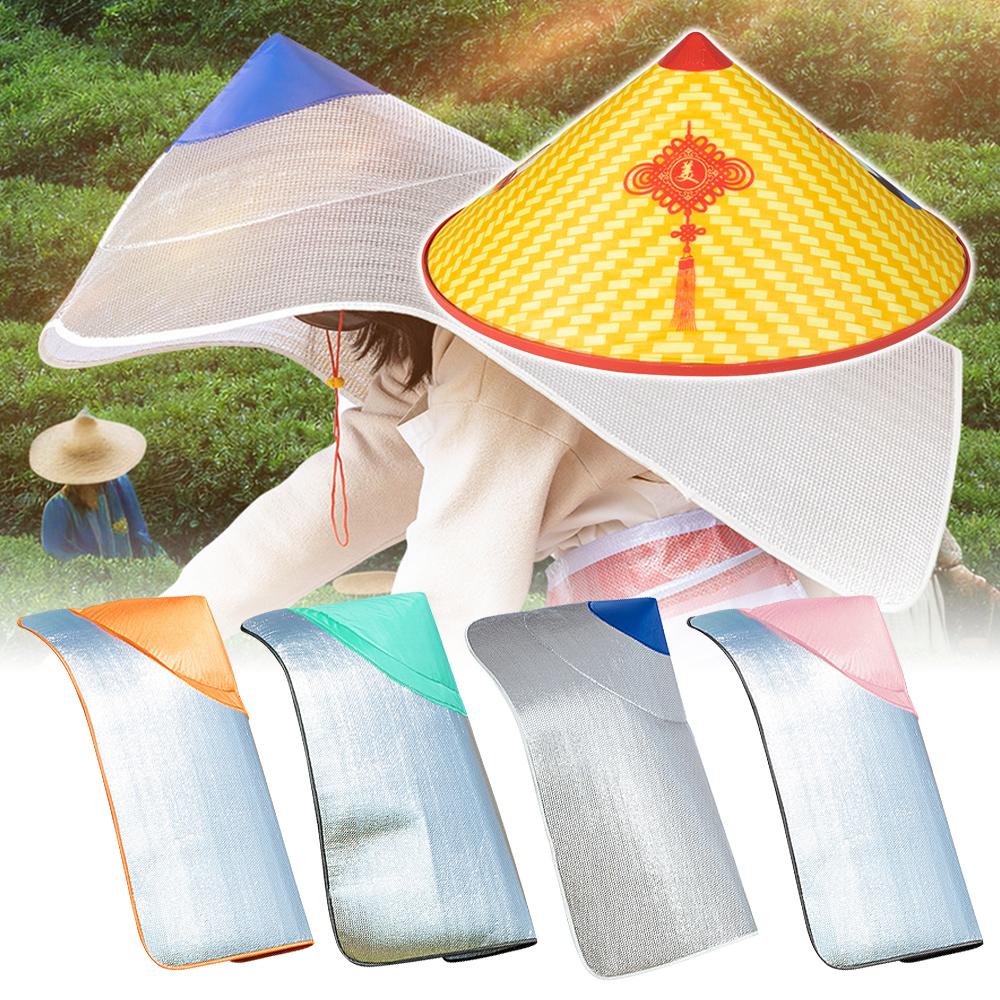 Wide Brim Sun Hats Cloak thi Agricultural Work Hat New Sun Visor Cap Outdoor Dry Farming Planting