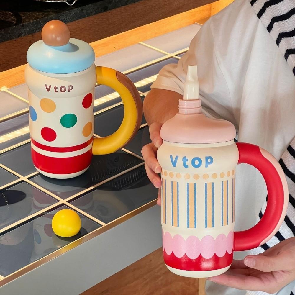 600ML Insulated Cup 316 Stainless Steel Thermal Bottle Durable Direct Drinking Cups for Student