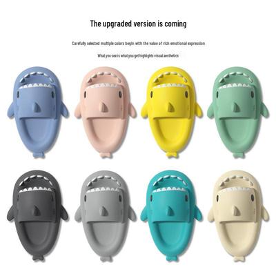 Шлепанцы-акулы на толстой подошве: Забавный дизайн «наступающий на какашку» для мужчин и женщин, в мультяшном стиле для помещений и улицы.