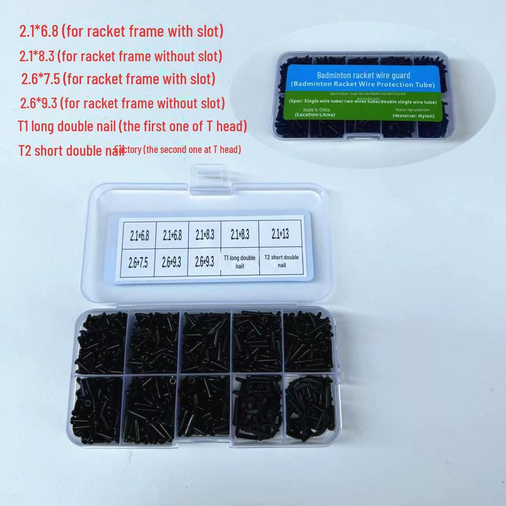 N66 Complete Wire Tube Box (Green Label) Badminton Racket Rubber Particles - High Quality