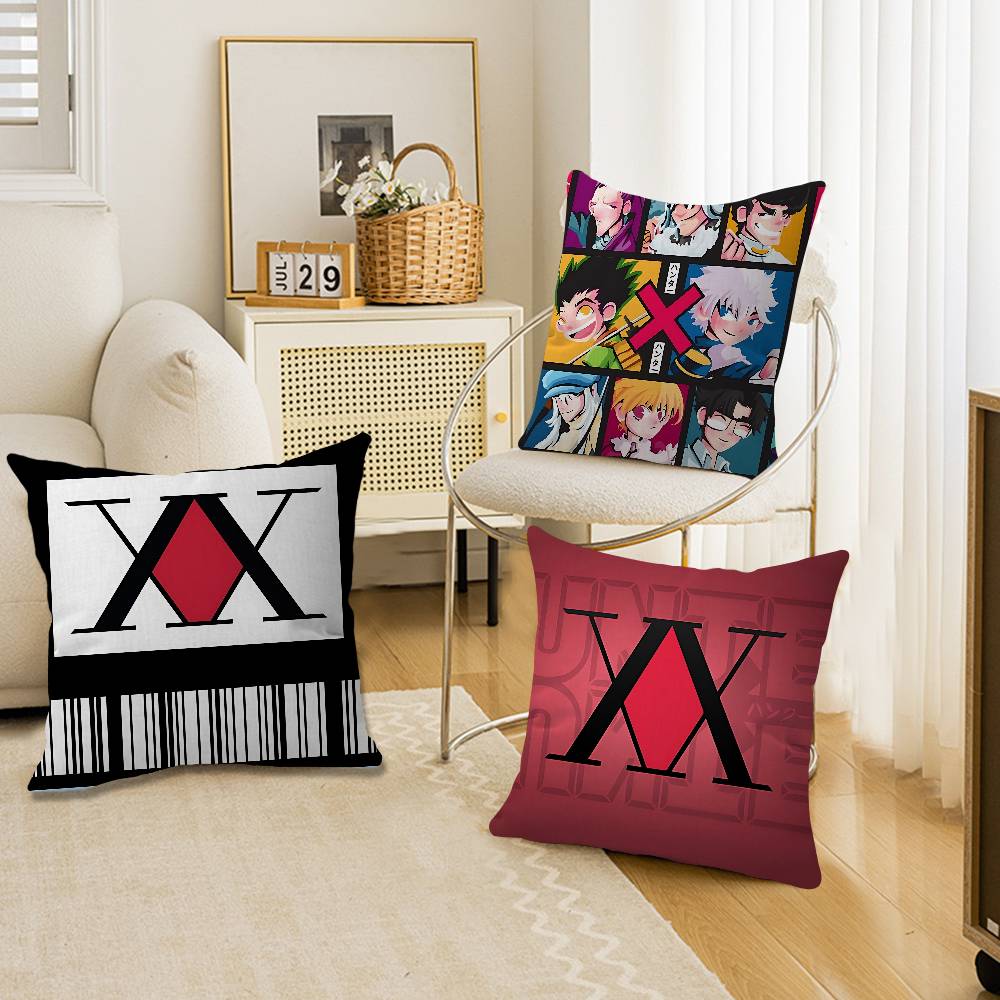 Anime Hisoka Hunter X Hunters Pillow Gifts Home Office Furnishings Bedroom Sofa Car Cushion Cover Case 45x45cm